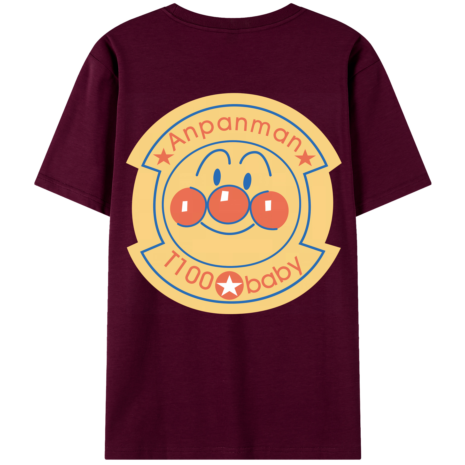 （画像用） アンパンマン Anpanman レディース半袖Tシャツ(バックプリント)